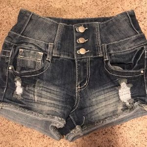 Wet Seal High-Wasted Jean Shorts